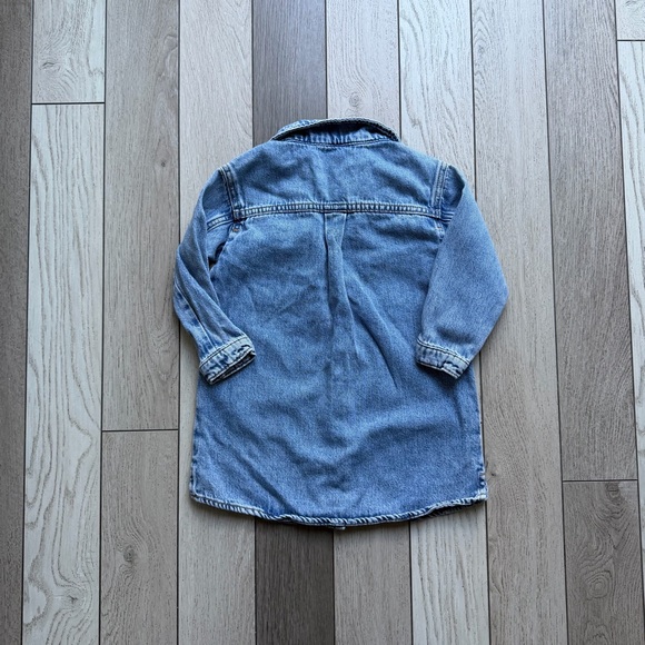 Zara Kids Blue Denim Shirtdress - Picture 3 of 6